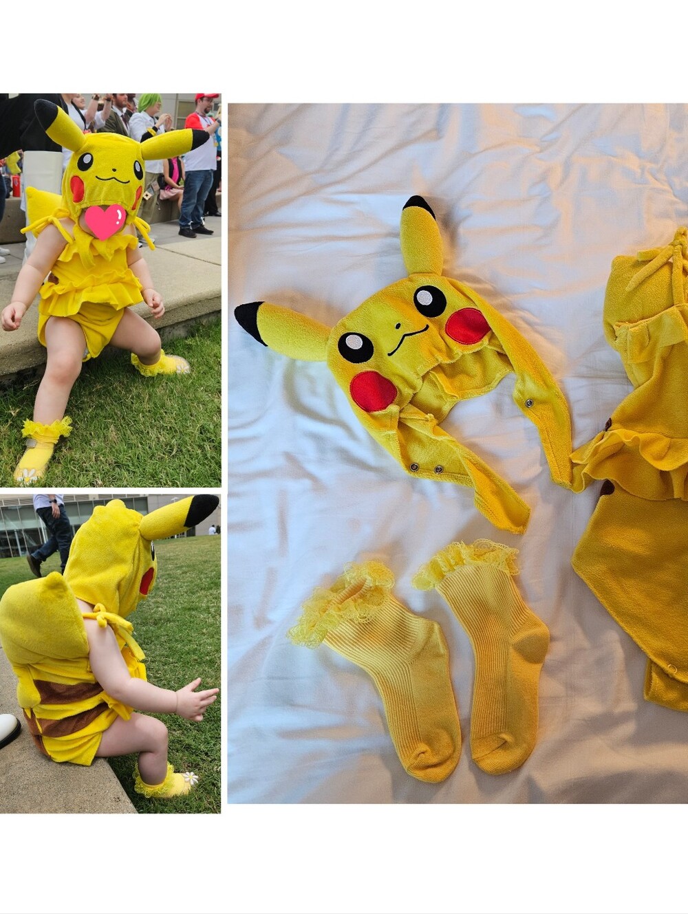 Handmade Baby Pikachu Cosplay